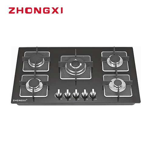 Tempered glass built-in gas hob