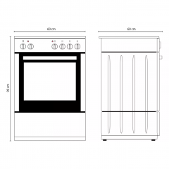 freestanding Electric Oven with cooker